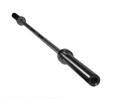 CAP Barbell Solid Steel Olympic Weight Bar, 7 Ft., Black (Fits 2-Inch Weight Pla