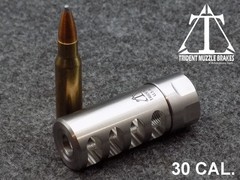 5/8×24 Self Timing 30 cal. 4 port Stainless Muzzle brake Made in the U.S.A.