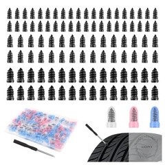 100PCS Tire Plug Kit with Large & Medium & Small,Self-Service Flat Screw in Tire