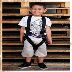 Fusion Full Body Harness Black Warrior Kids Kh-201A-C-Blk