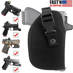 Concealed Carry OWB Belt Holster for Pistol with Flashlight or Optic/Light/Laser