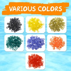 Reaction Tackle Wacky O-Rings (VARIOUS COLORS) fits most plastic worms 3″ to 6″