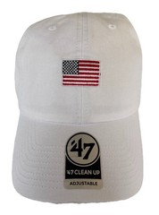 USA American Flag ‘47 Brand Clean Up adjustable HAT cap US United States NEW