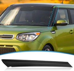 Compatible with 2014-2018 Kia Soul Molding Pair Windshield Pillar Trim Exterior,