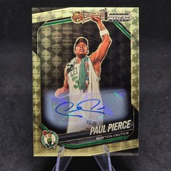2024-25 Panini Prizm Black PAUL PIERCE Gold Vinyl Auto /5 #258