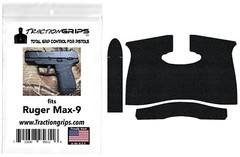 Tractiongrips embossed rubber gun grip tape overlay for Ruger Max-9 grips