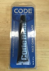 Code Blue Face Camo -EYE BLACK, Black NO GLARE, EASY TO APPLY, WATER WASHABLE