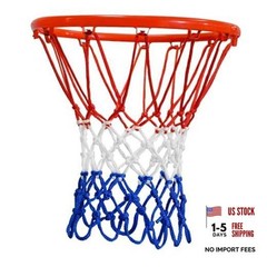 Basketball Net Outdoor, 2025 Upgrade All Weather Anti Whip Red White Blue