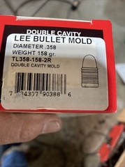 NEW LEE 90303 LEE 2-CAVITY BULLET MOLD 358-158-RF .358 -158 GR W Instructions