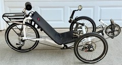 Pristine Catrike Pocket Recumbent Tricycle, Arctic White, Rigid Frame, USA, 2016