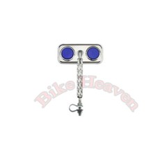 ALTA Chrome Double Twisted Rectangle Bicycle Mirror Beach Cruiser Lowrider Bike
