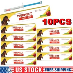 10 Packs in Box Paste Horse Dewormer Apple Flavor Wormer Friendly 1 /2028
