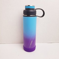 EcoVessel Trimax Insulated Stainles Steel Dual Lid with Silicone Bottle Bumper