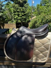 2017 Voltaire Design Palm Beach Close Contact Jump Saddle Monoflap 17 in