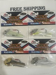 Lot Of 4 Z-Man Evergreen 3/8 Oz Jack Hammer Chatterbaits 4 DIFFERENT COLORS NIP