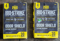 Lot Of 2 Boxes Of 4 Packs Scent-A-Way Bio-Strike Laundry Rinse Aid Odor Shield