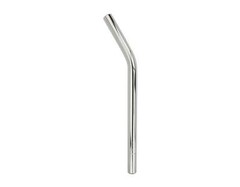 NEW Bicycle Lay-Back Steel Seat Post W/O Support 22.2mm Chrome Old School BMX