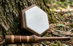 Turkey Friction Pot Calls with Striker and Tile Glass Surface