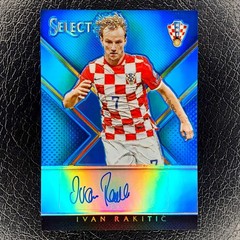 IVAN RAKITIC /75 Blue Prizm Auto 2015-16 Select Soccer Football Card CROATIA