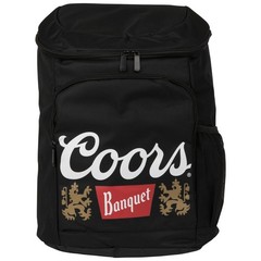 Coors Banquet Logo Cooler Backpack, Black