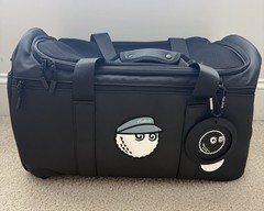Malbon Duffle Carry on Travel Bag Black and Blue – NEW