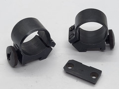 Vintage unknown Sako / Krico style 1″ steel scope rings ( Read description )