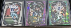2023 Panini National VIP Gold Pack BO JACKSON Purple ICE #38/50 + AIKMAN & SMITH