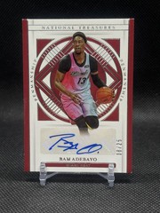 2020-21 Panini National Treasures Penmanship Bam Adebayo Auto Miami Heat /25