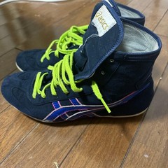 asics Og EX-EO TWR900 Old Model Wrestling Boxing Shoes Black Blue Pink US8 26cm