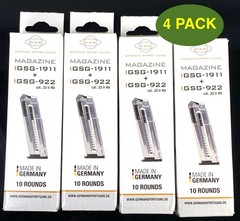 ATI GSG-1911 & GSG-922 22 LR 10 rd Magazine German Sport Gun *4 PACK – GERMM1911