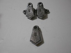 50 , 5 OZ HANDMADE FLAT BANK SINKERS