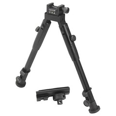 CCOP USA 10″ Tactical Adjustable Bipod Picatinny Rail Mount Swivel Stud BP-59M