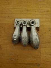Bank Sinkers 10 5oz, 8 6oz, & 8 8oz lead fishing weights 26 Total