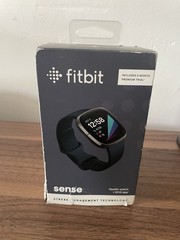 New Fitbit Sense Advanced Activity Tracker Smartwatch – Graphite (FB512BKBK)