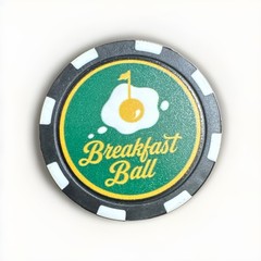 Breakfast Ball golf ball marker