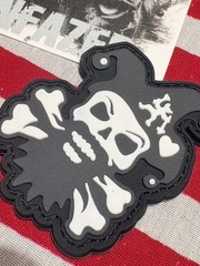 PVC Pirate Joker Patch 4 colors Red, Grey, White, Brown 3D H&L tactical patch