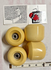 VINTAGE 1980’S BLANK WHEELS WITH 2 STICKERS FOR $10