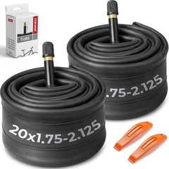 2 Pack 20″/24″/ 26″/27.5″ x 1.75-2.125 Bike Inner Tubes 35mm Schrader Valve