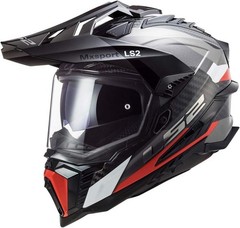 NEW LS2 Explorer CARBON Adventure Dirt Bike Helmet Matte Red Titanium All Sizes