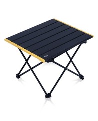 iClimb Ultralight Compact Camping Folding Table with Carry Bag (Black – S)