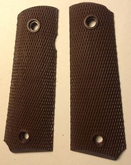 USGI Brown Plastic Nylon Grips for the 1911 / 1911A1 Pistol – New Parts