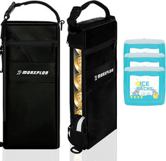 Golf Cooler Bag 6 Can Insulated Sleeve 500D PVC PE Foam 6-8 Hours Cold Slim