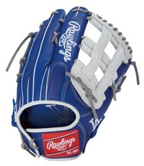 Rawlings Baseball Glove Outfield 12.75 HYPER TECH MLB Team Dodgers Color