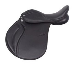 Leather Jumping/Close contact, Double Flap Changeable Gullets Saddle