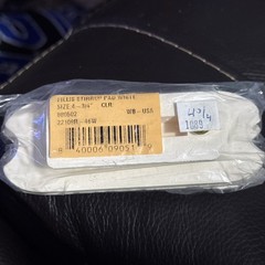 New! Pair White rubber EQUITARE FILLIS STIRRUP PADS For English irons