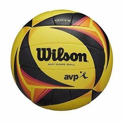 Wilson OPTX AVP Official GB Beach Volleyball – Black/Yellow