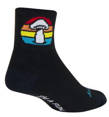 Socks – SockGuy – Fun Guy Black S/M 3″ Classic Cycling/Running NEW