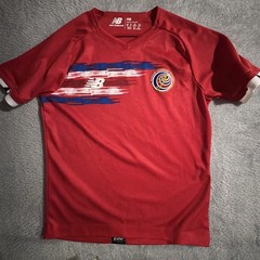 Costa Rica National Team New Balance Red Soccer Jersey Youth Sz M