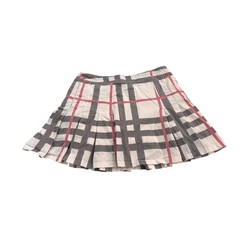 Burberry Golf Womens White Black Red Check Pleated Mini Skort Size 10