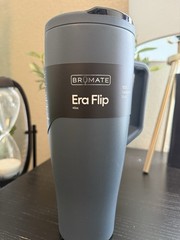 Brumate Era Flip 40 oz Blue Insulated Tumbler Handle Slide-Lock Lid Straw